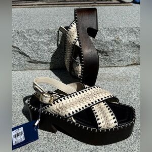 NWT FARM RIO OFF-WHITE SAND CLOG PLATFORM SIZE 10 $330 ANTHROPOLOGIE